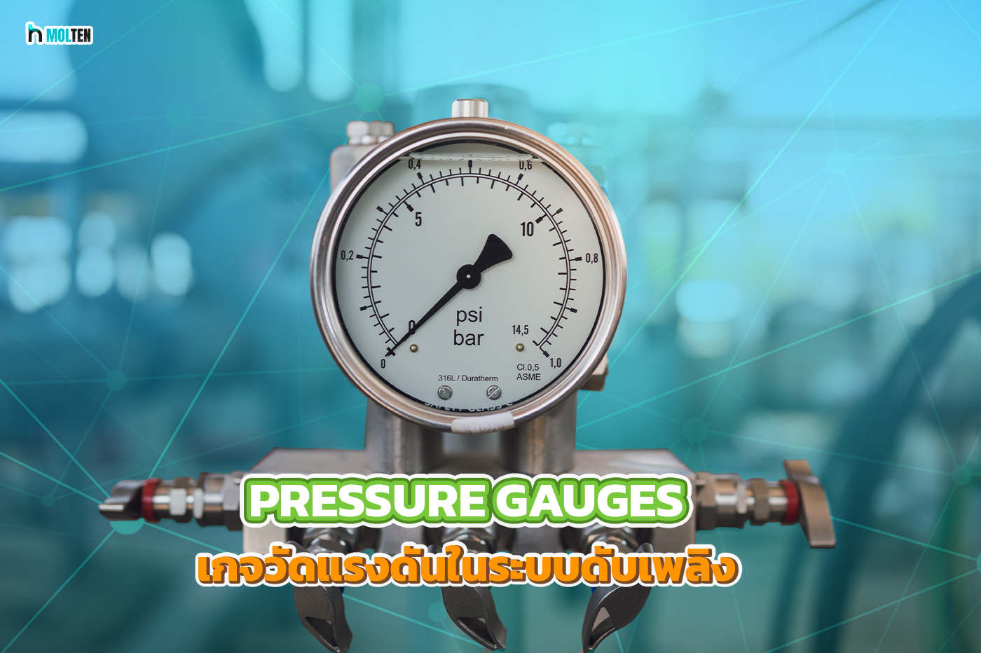 1.Pressure Gauges เกจวัดแรงดันในระบบดับเพลิง